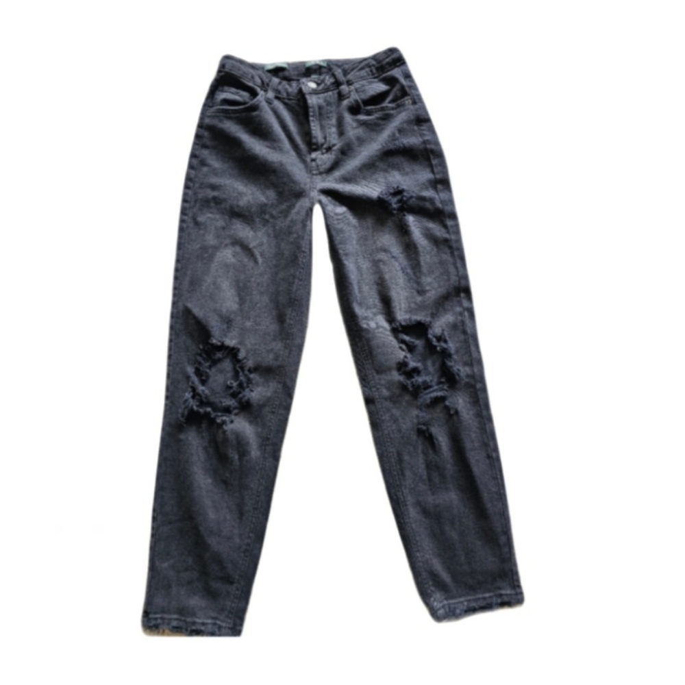 wild fable size 6 black jeans distressed